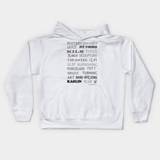 Pottery Glossary Kids Hoodie